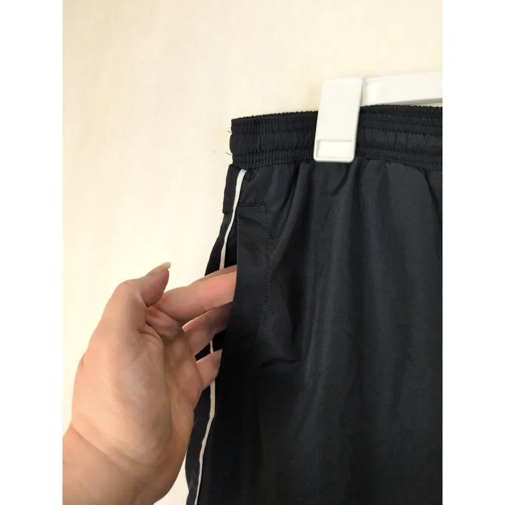 Vintage Nike Athletic Dept black nylon long shorts XL Active Retro Streetwear